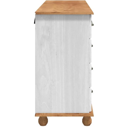  Komoda ASKIM Bijelo 79 x 40 x 133,5 cm Čvrsto borovo drvo Slike