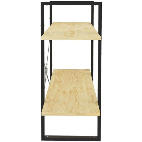 VidaXL Knjižna omara 2-nadstropna 100x30x70 cm trdna borovina Slike