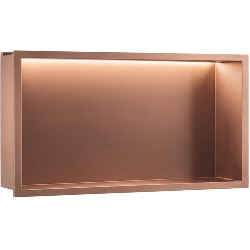 Rea Kopalni&amp;scaron;ka ni&amp;scaron;na polica LED 30x60 Brush Copper Slike