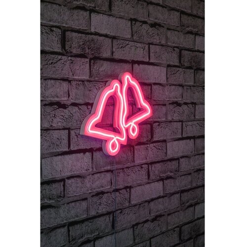 Wallity Dekorativna LED rasveta Bells, 30x24x2cm, Roze Cene