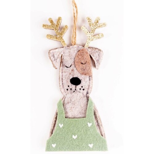 Viter ukras od filca kuca h14cm ( 061452 ) Slike