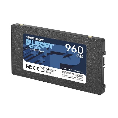 Patriot SSD 960GB 2.5”SATA3, Burst Eliteup to R/W : 450/320MB/s; Cijene
