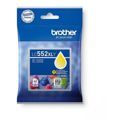 Brother Kartu&amp;scaron;a LC552XLY, yellow, 1.500 strani MFC-J3660DW, MFC-J3960DW Slike
