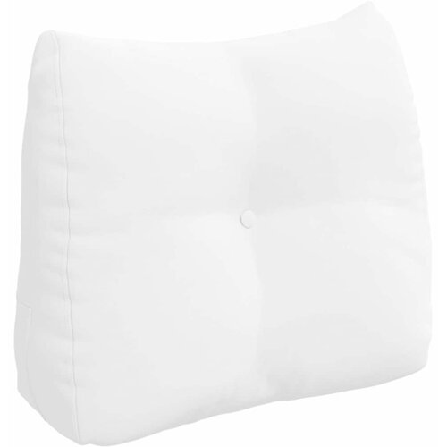 vidaXL Poglavni vzglavnik Bela 60 x 24 x 50 cm blago Cene