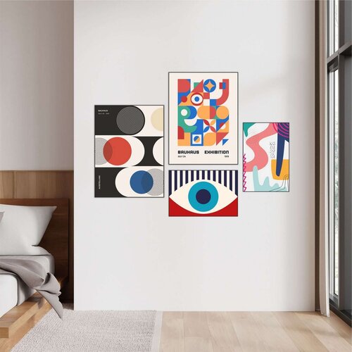 Wallity slika Mdf-00133, 62x85 cm, 4 dijela Cijene