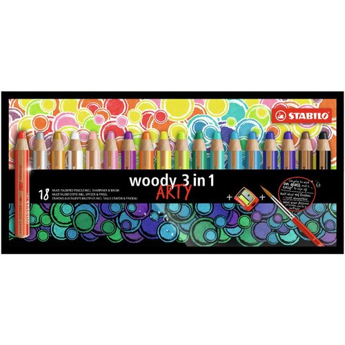 Stabilo drvene bojice Woody Arty 3u1/ set 1/18 Slike