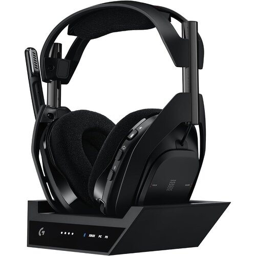 Logitech G Astro A50 X Lightspeed brezžične slušalke z bazno postajo črne barve za PC & igralne konzole Cene