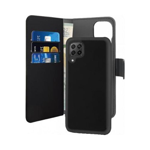 Puro Ohi&scaron;je v obliki &scaron;koljke za huawei P40 Lite Folio 2 v 1 z magnetnim ovitkom in držalom za kartice, ?rna, (21373258) Cene