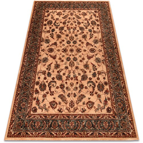 RugsX Preproge Preproga volna KASHQAI 4328 100 Cvetje, okvir 200x300 cm Bež Slike