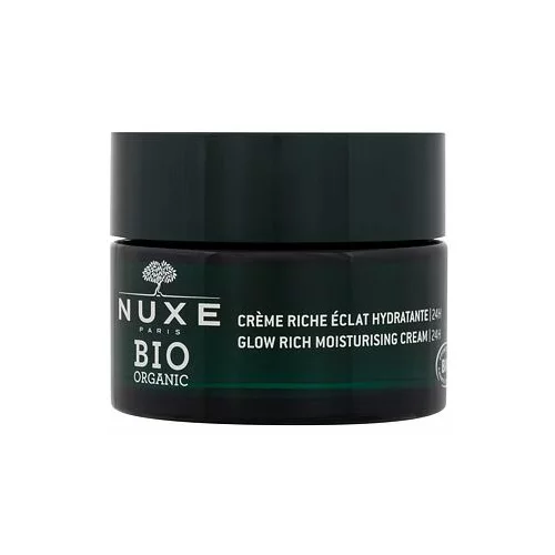 Nuxe Bio Organic Citrus Cells Glow Rich Moisturising Cream dnevna krema za obraz za suho kožo 50 ml za ženske