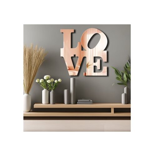 WALLXPERT Ogledalo Ozgl506, 47x48 cm, Rose-gold Cene