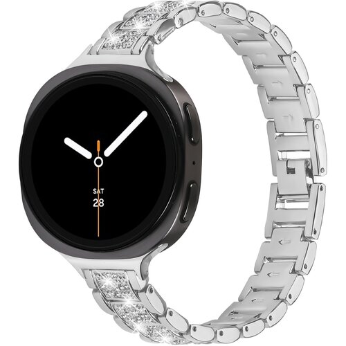 INF elegantna diamantna zapestnica iz nerjavečega jekla za samsung watch 8 silver, (5000090720) Cene