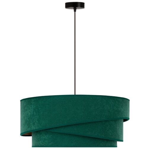  Duolla - Visilica na sajli KOBO 1xE27/15W/230V prečnika 45 cm zelena/zlatna Slike