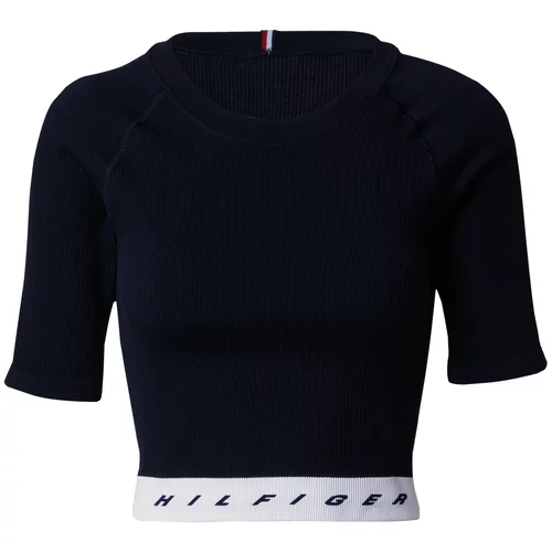 Tommy Hilfiger Tehnička sportska majica mornarsko plava / bijela