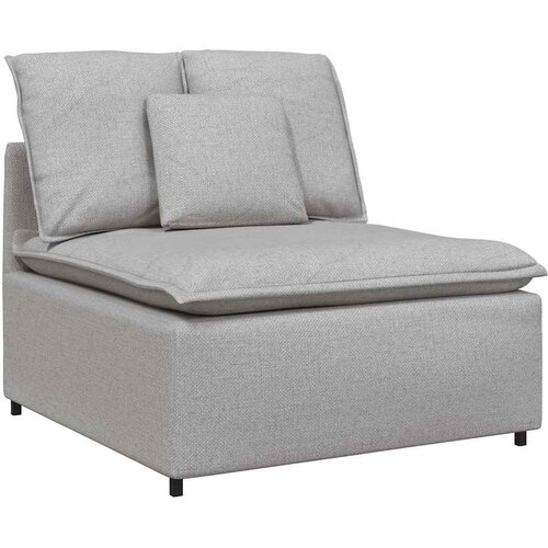  Modularna sofa s jastucima, tkanina, oblak sive boje Siva Slike