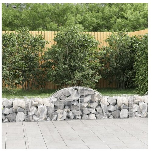  Obokane gabion ko&scaron;are 6 kosov 200x50x40/60 cm pocinkano železo Cene