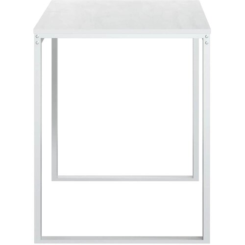  Stol za računalo bijeli 110 x 60 x 73 cm od iverice Slike