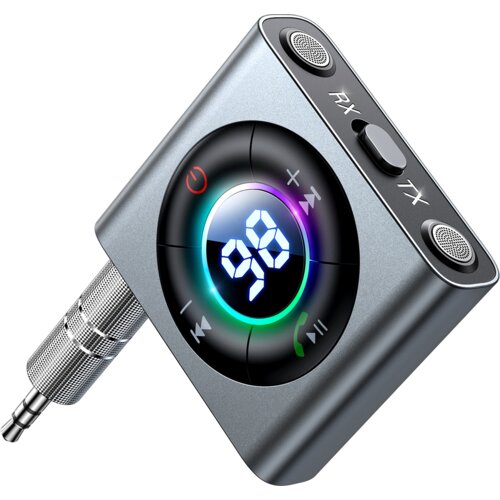 Joyroom Bluetooth AUX audio oddajnik-sprejemnik za avto, TV, sive barve, (21396353) Cene