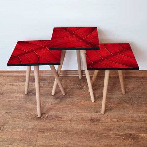 Hanah home Set 3 stočića 3Shp104 Red Cene