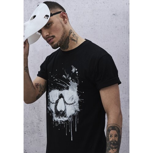 MT Men Water Color Skull Tee Black Slike