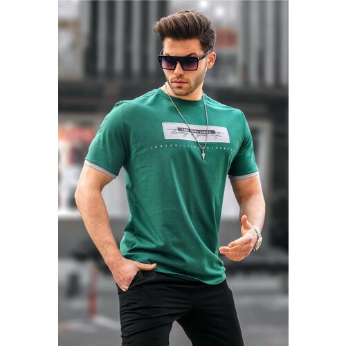 Madmext T-Shirt - Green - Regular fit Cene