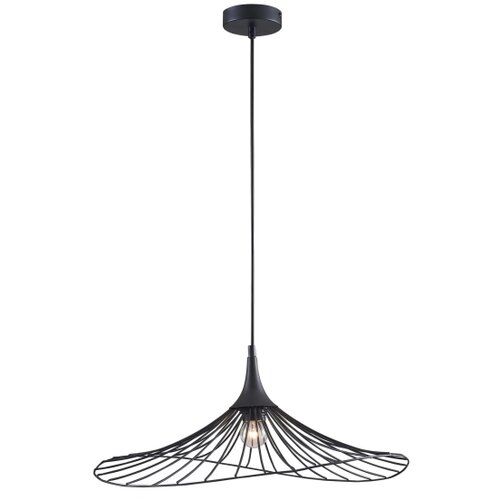  Visilica na sajli ARIELLE 1xE27/20W/230V prečnik 50 cm crni Slike