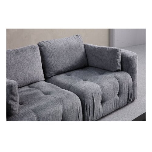 Atelier Del Sofa amaris 3 seater with pouffe grey ugaona sofa Cene