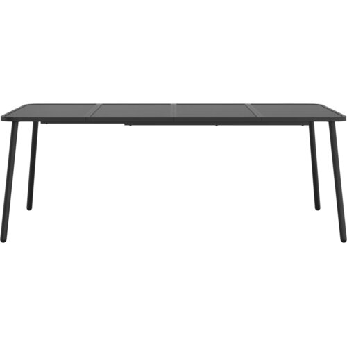 The Living Store Vrtni stol antracit 200x100x71 cm čelični Cijene