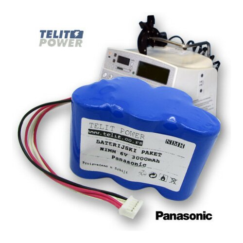 TelitPower baterija za Fresenius MCM440 PT NiMH 6V 3000mAh Panasonic ( P-0300 ) Slike