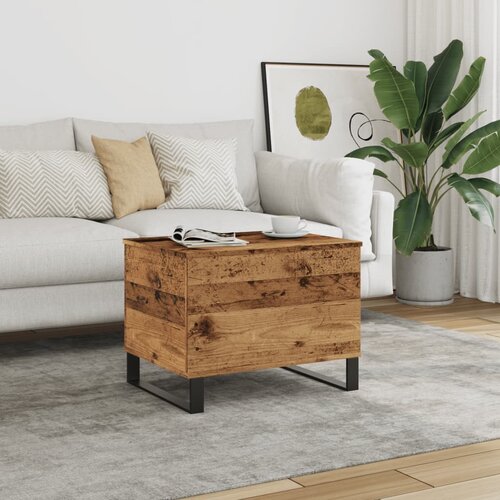 vidaXL Klubska mizica starinski les 60x44,5x45 cm inženirski les Cene