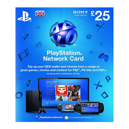 Sony PlayStation network psn card £25 - za uk nalog Cene