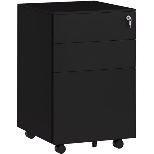 Vinsetto Vinsconi premični predalnik jeklo 37D x 43,5&Scaron; x 60V cm Črn, (5000243047) Cene