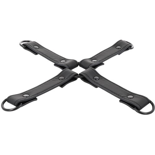 Fetish Submissive Bound 4-Way Hogtie Vegan Leather Cene