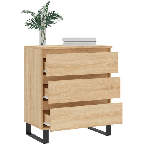  Komoda boja hrasta sonome 60 x 35 x 70 cm od konstruiranog drva Slike