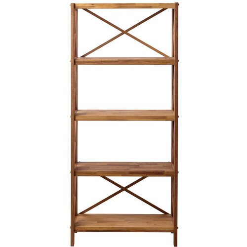 Unique Furniture Regal iz masivnega hrasta v naravni barvi 70x161 cm X-Shelf – Cene