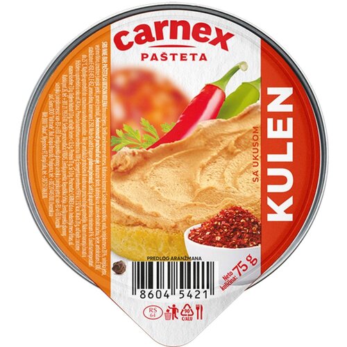 Carnex Pa&amp;scaron;teta kulen 75g Slike