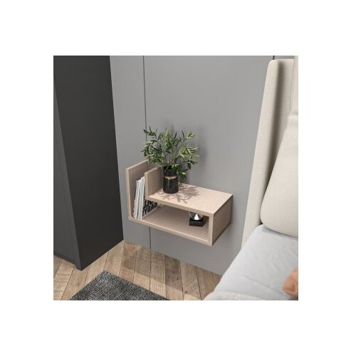 Hanah home noćni ormarić lara beige Slike