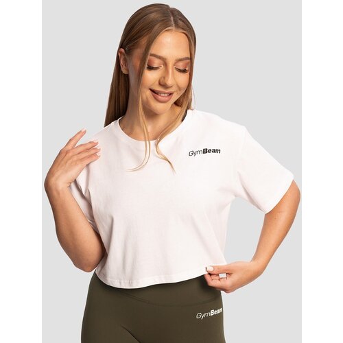 GymBeam Ženski Crop Top Limitless White Slike