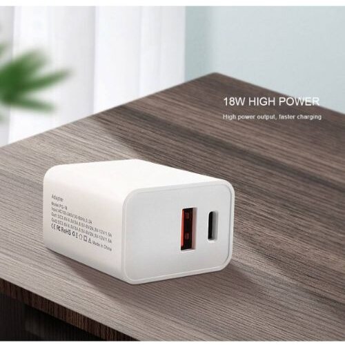 Nillkin hi&amp;scaron;ni polnilec, adapter, 220 v, usb-c in usb 3.0 qc, 18 w, za iphone Slike
