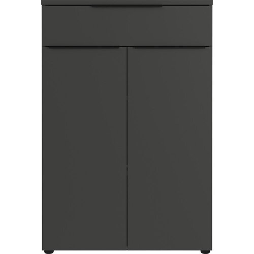 Germania Antracitno siva visoka komoda 81x120 cm Mailand – Cijene