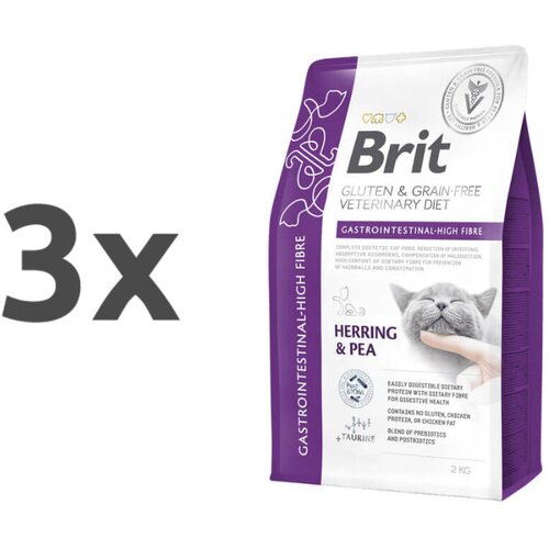 Brit veterinary diet Brit GF Veterinarska dieta za mačke - Gastrointestinal High Fibre 3 x 2 kg Cene