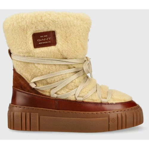 Gant Čizme za snijeg Snowmont boja: smeđa