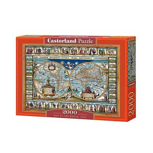 Castorland mapa sveta/ 1639/ 2000 delova Slike