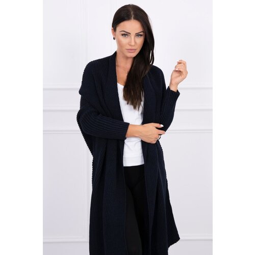 Kesi Sweater with batwing sleeve navy blue Slike