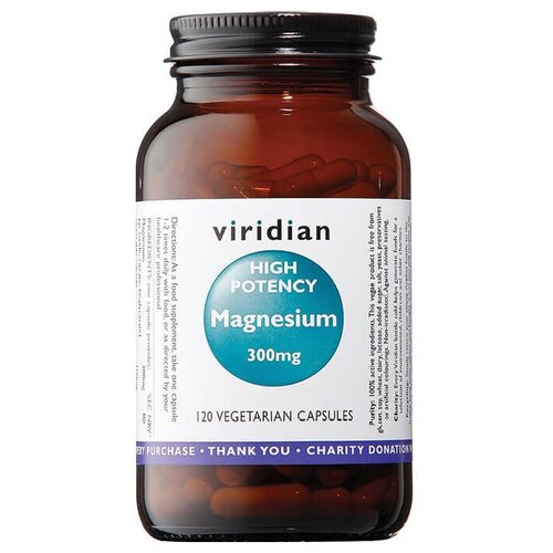 Viridian Nutrition Aktiven Magnezij Viridian, 300 mg (120 kapsul) Slike