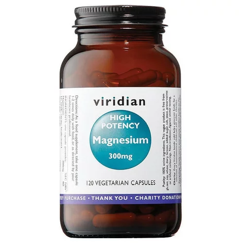Viridian Nutrition Aktiven Magnezij Viridian, 300 mg (120 kapsul)