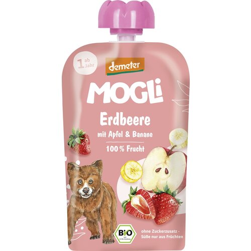 Mogli Bio "Quetschie" vrečka, jagode in banana - 100 g Cene