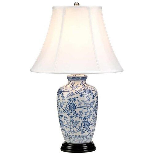 Elstead BLUE-G-JAR-TL - Stona lampa BLUE GINGER JAR 1xE27/60W/230V Cene