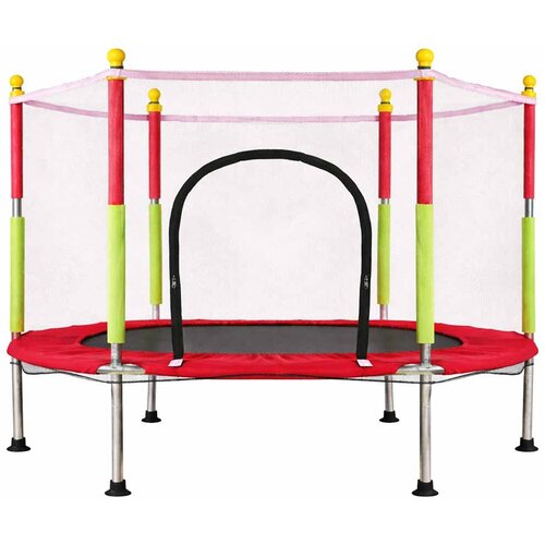  Vrtna trampolina 140 cm sa za&scaron;titnom mrežom-Crvena Cijene