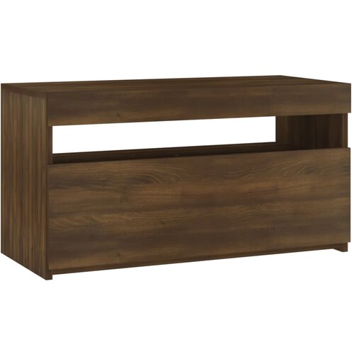 Maison Chic TV omarica - TV stojalo - Televizijska omarica z LED lučkami rjavi hrast 75x35x40 cm, (21699049) Cene
